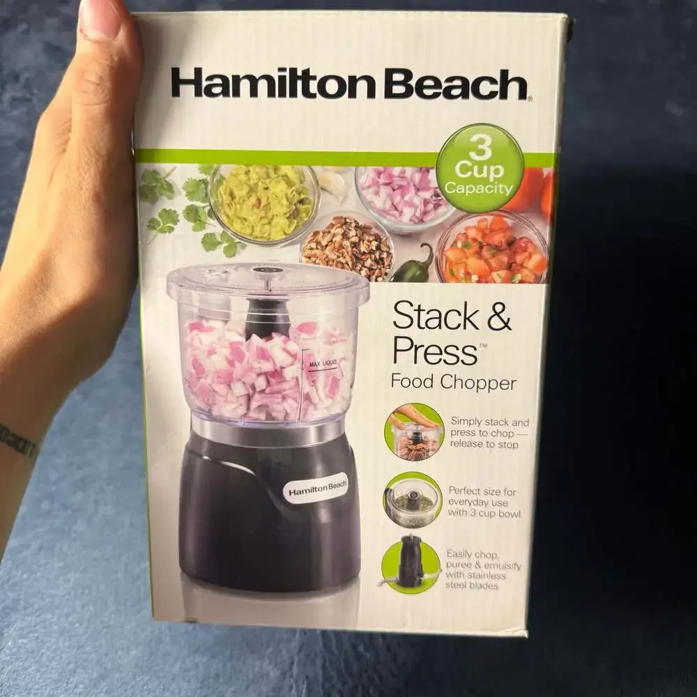 Hamilton Beach Stack & Press 3 Cup Food Chopper Model 72850